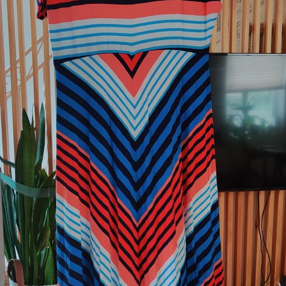 Tommy Hilfiger Short Sleeve Maxi Dress - Picture 2 of 3